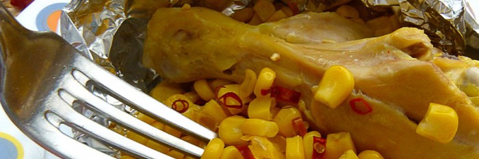 ¿Cómo preparar pollo con elote?