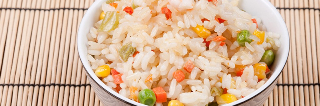 ¿Cómo hacer arroz al vapor con vegetales?