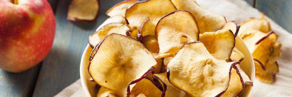 ¿Cómo preparar chips de manzana?