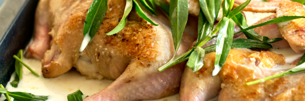 ¿Cómo preparar pollo al estragón con vino y limón ?